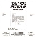 Bram Stoker-Heavy Rock Spectacular RE Italy 2000-LP Vinyl