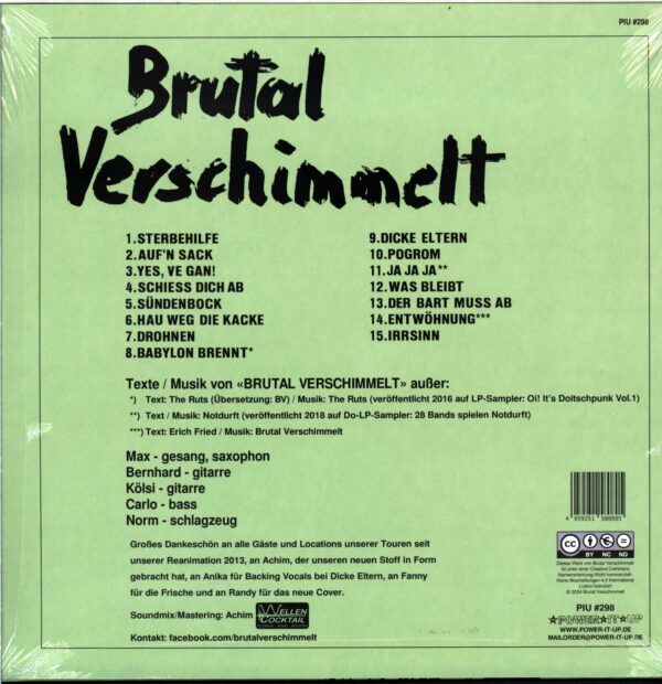 Brutal Verschimmelt-Alles Frisch!-LP Vinyl