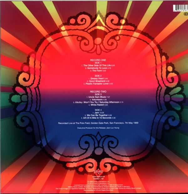 Jefferson Airplane-At Golden Gate Park (May 7 1969)-LP Vinyl