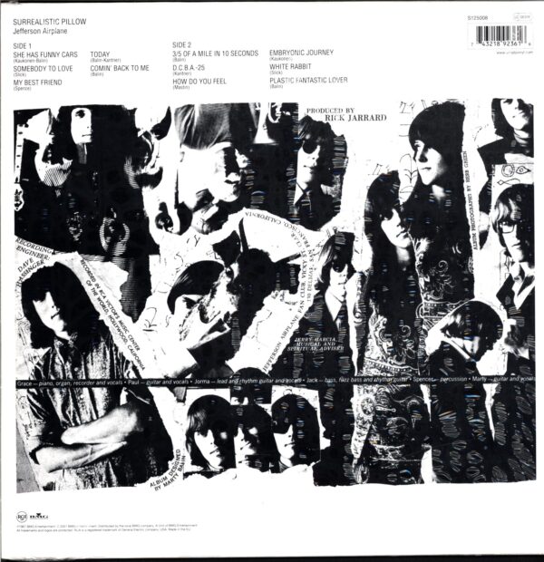 Jefferson Airplane-Surrealistic Pillow Simply Vinyl RE 2001-LP Vinyl