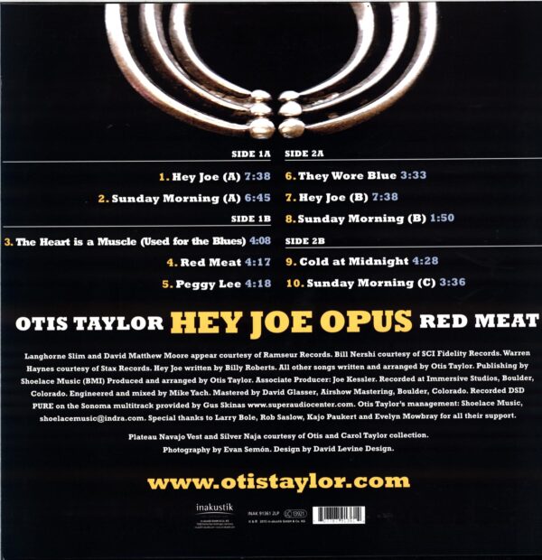 Otis Taylor-Hey Joe Opus - Red Meat-LP Vinyl