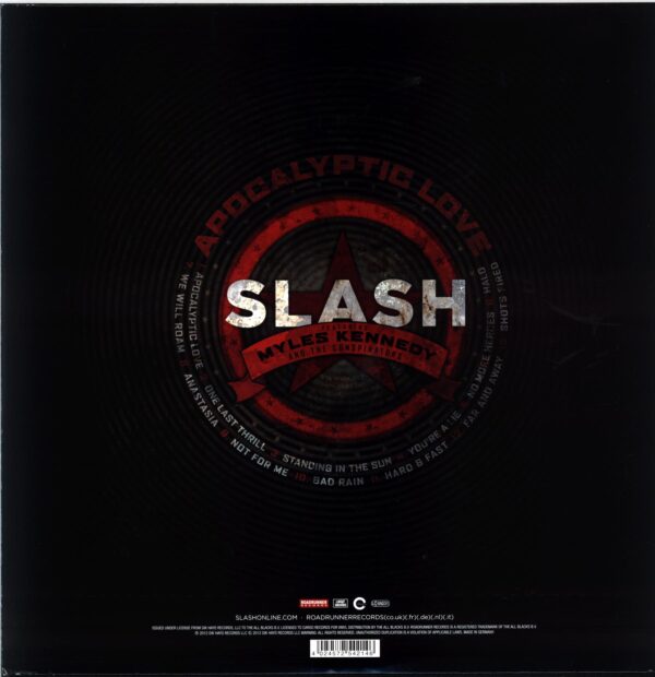 Slash-Apocalyptic Love-white and red LP Vinyl
