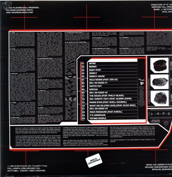 De La Soul-AOI Bionix-LP Vinyl