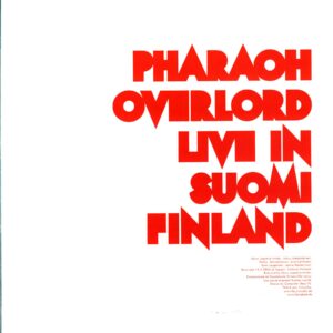 Pharaoh Overlord-Live In Suomi Finland-white LP Vinyl