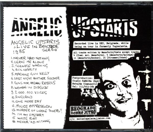 Angelic Upstarts-Live In Belgrade 1985-CD