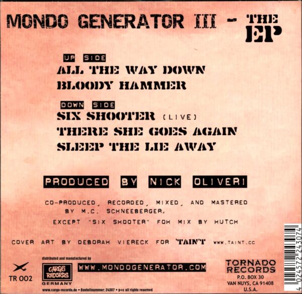 Mondo Generator-III - The EP white-10 Vinyl