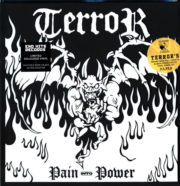 Terror-Pain Into Power bone black splatter-LP Vinyl