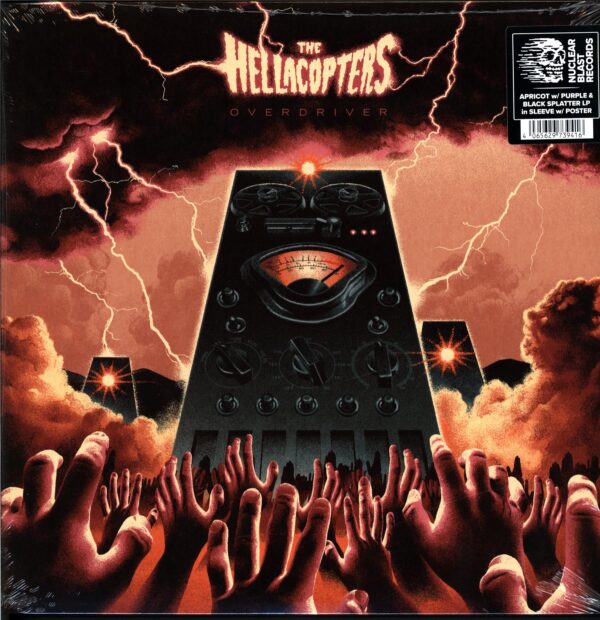 The Hellacopters-Overdriver apricot purple black splatter-LP Vinyl