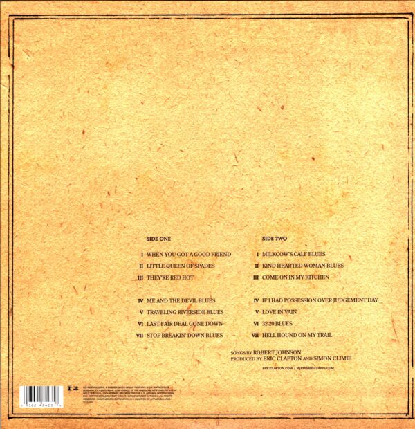 Eric Clapton-Me And Mr Johnson Reissue-LP Vinyl