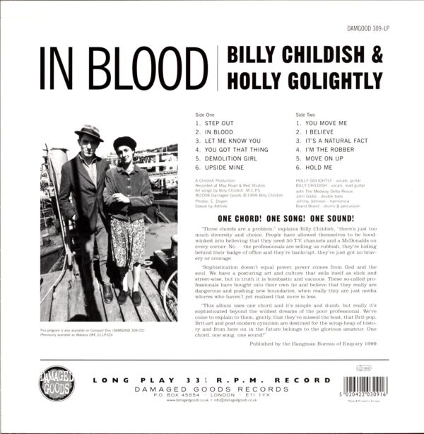 Holly Golightly And Billy Childish-In Blood-LP Vinyl