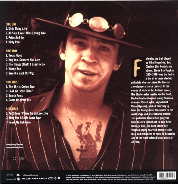 Stevie Ray Vaughan-Martin Scorsese Presents The Blues-blues LP Vinyl