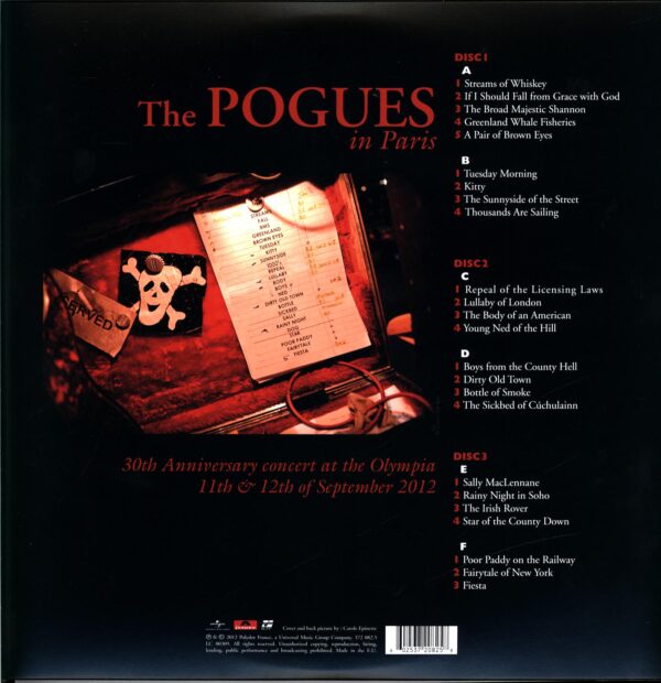 The Pogues-In Paris - 30th Anniversary Concert At The Olympia-LP Vinyl