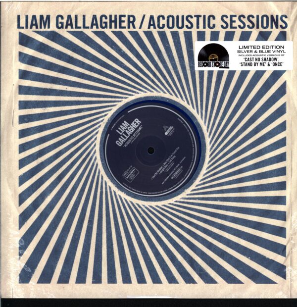 LIAM GALLAGHER - Acoustic Sessions [RSD 2025 Exclusive] - Limited 1 x 140g 12 Silver & Blue vinyl album. RSD 2025. RSD 2025