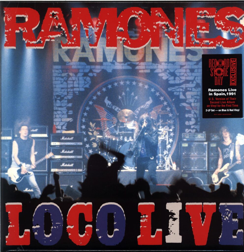 RAMONES - Loco Live [RSD 2025 Exclusive] - Limited 2 x 140g 12 Blue (disc1) and Red (disc2) vinyl album. RSD 2025. RSD 2025