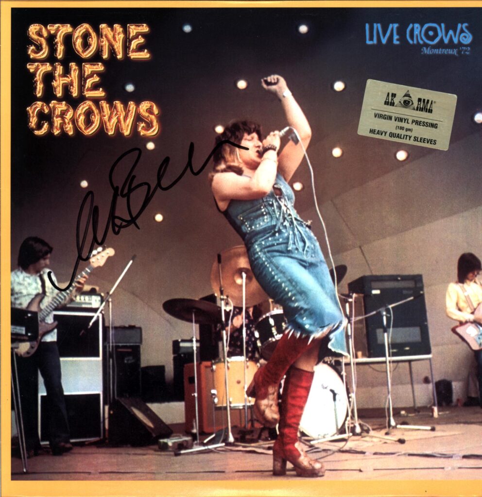 Stone the Crows-Live Crows Montreux '72 signed-LP Vinyl