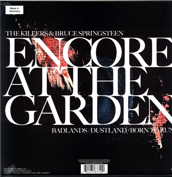 THE KILLERS - Encore At The Garden - LP RSD 2025