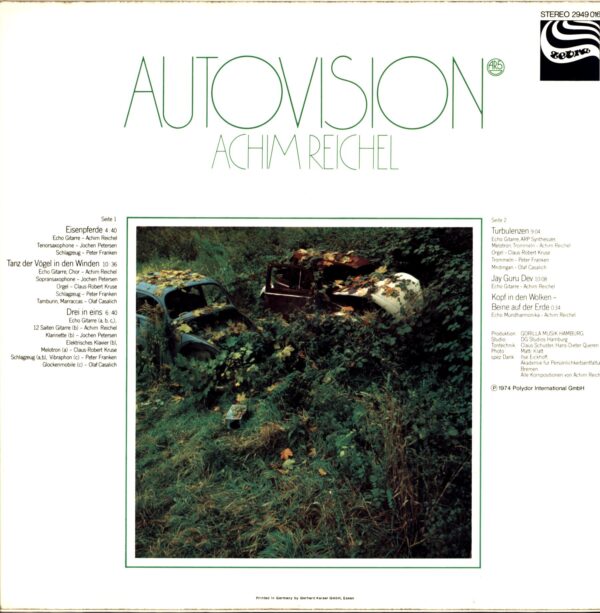 Achim Reichel-Autovision-LP Vinyl