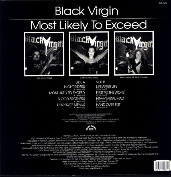 Black Virgin-Most Likely To Exceed-LP Vinyl