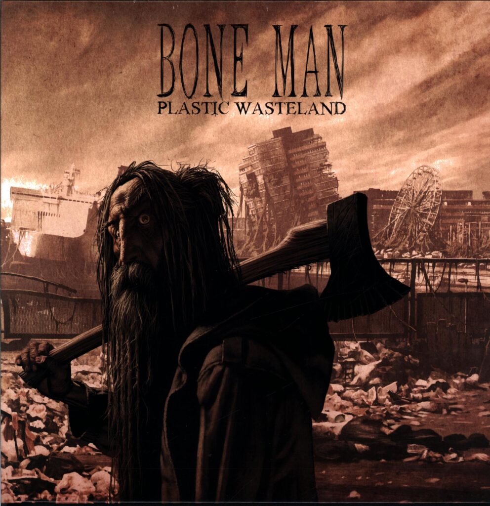 Bone Man-Plastic Wasteland signed brown splatter-LP Vinyl