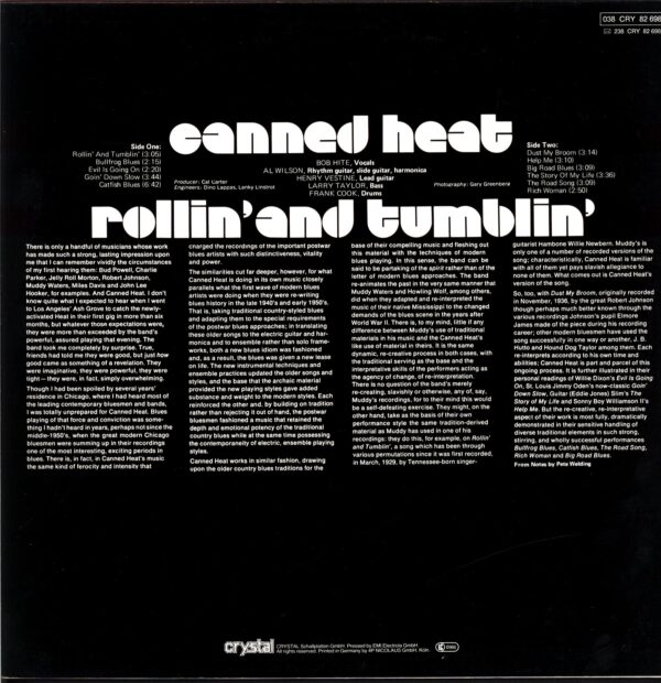 Canned Heat-Rollin' And Tumblin' signed-LP Vinyl