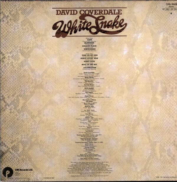 David Coverdale-Whitesnake signed-LP Vinyl