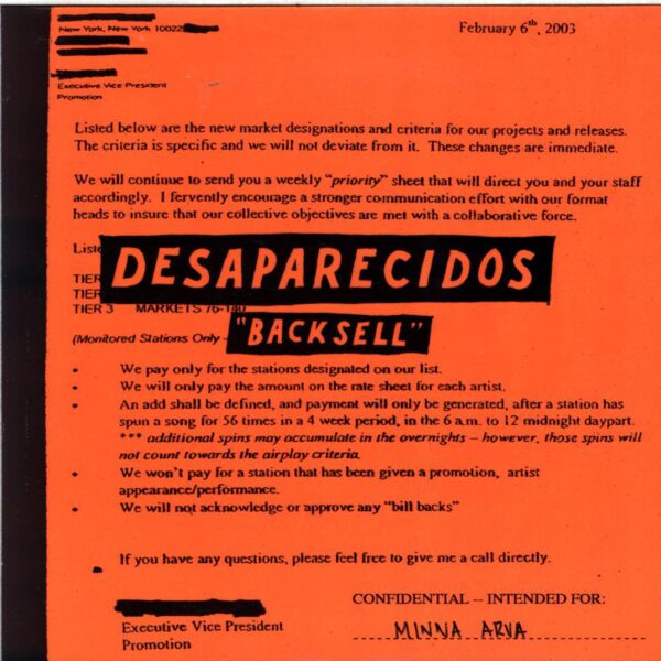 Desaparecidos-Marikkkopa-7 Vinyl