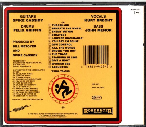 Dirty Rotten Imbeciles-Thrash Zone-CD