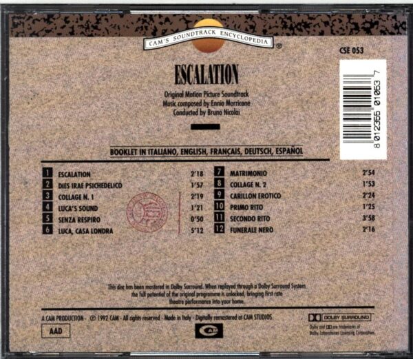 Ennio Morricone-Escalation (Original Soundtrack)-CD
