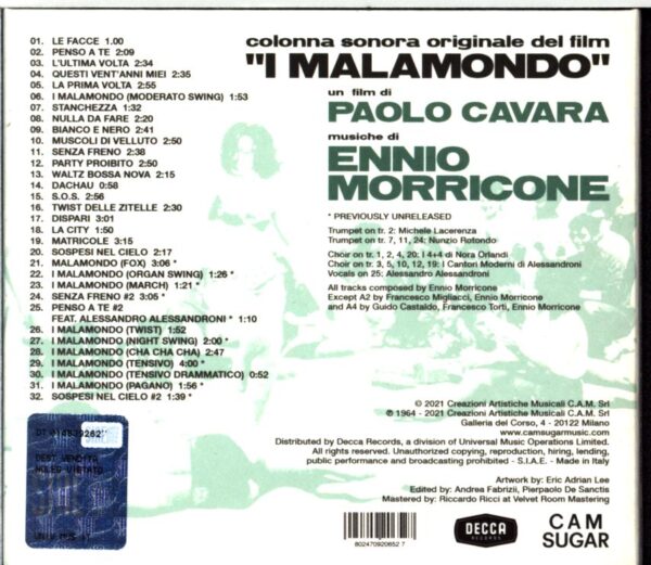 Ennio Morricone-I Malamondo (Colonna Sonora Originale)-CD