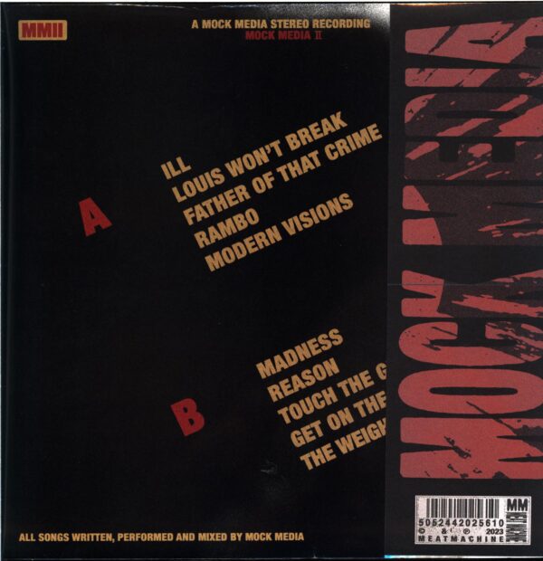 Mock Media-Mock Media II-red black splatter LP Vinyl