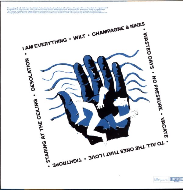 Press Club-To All The Ones That I Love-transparent curacao LP Vinyl