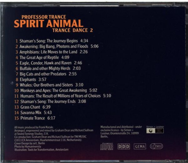 Professor Trance-Spirit Animal - Trance Dance 2-CD