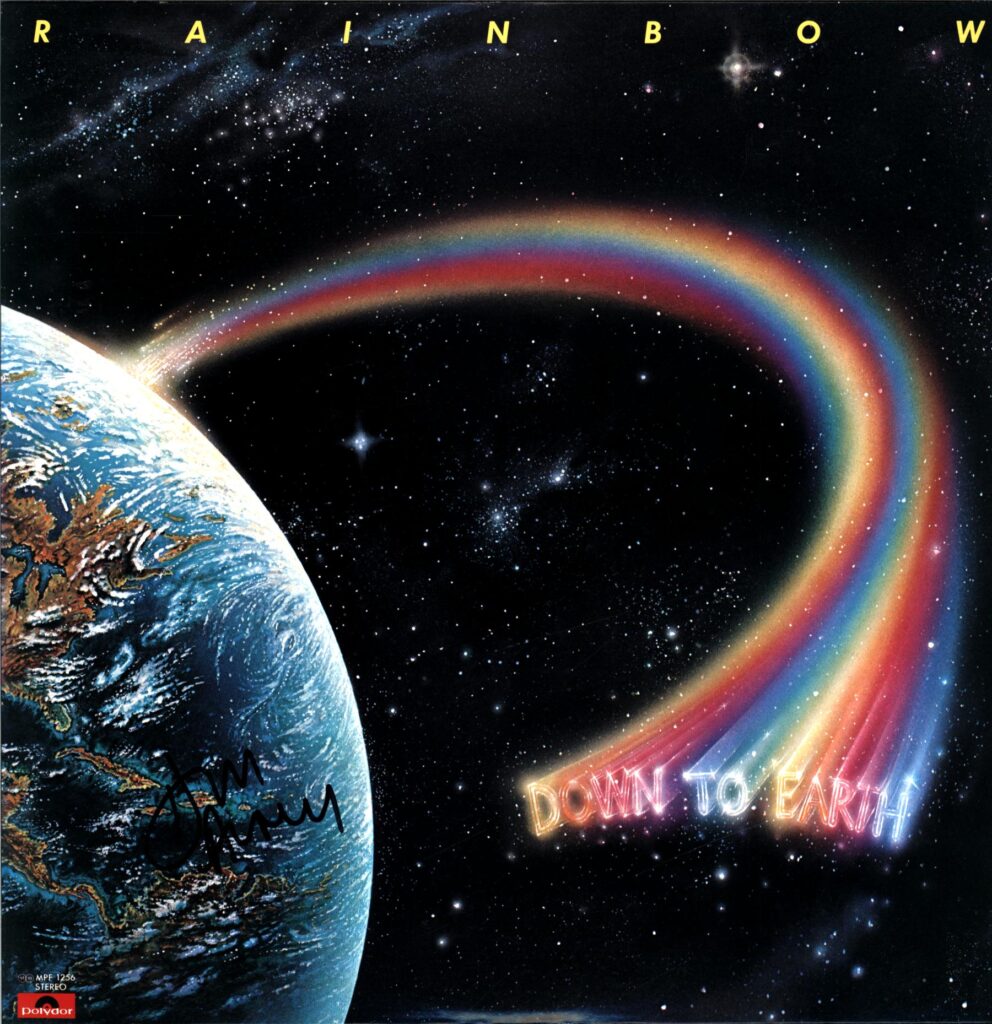 Rainbow-Down To Earth Japan 1979 signed-LP Vinyl