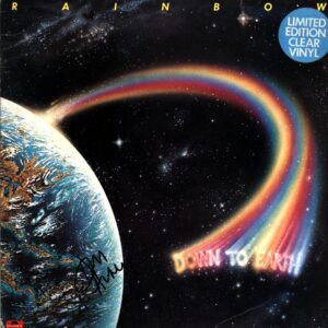 Rainbow-Down To Earth signed clear-LP Vinyl