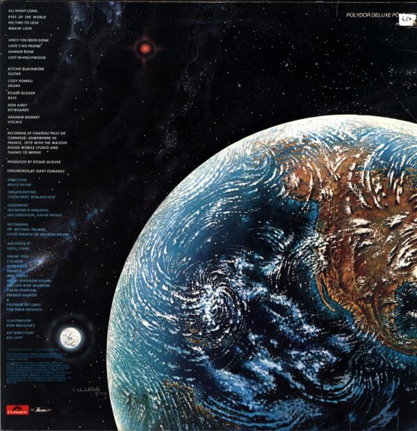 Rainbow-Down To Earth signed clear-LP Vinyl
