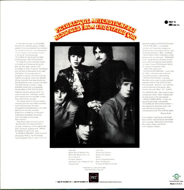Status Quo-Picturesque Matchstickable Messages From The Status Quo RE 1987-LP Vinyl