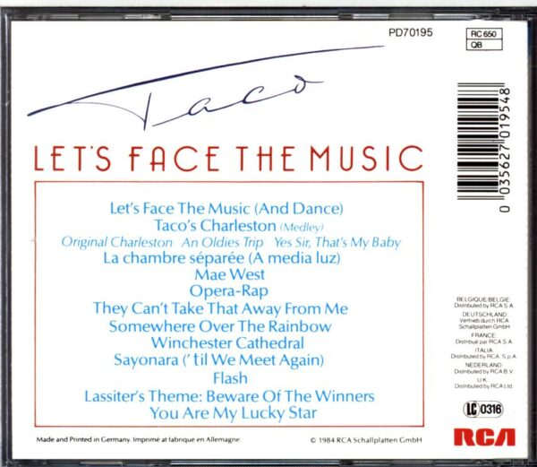 Taco-Let's Face The Music-CD