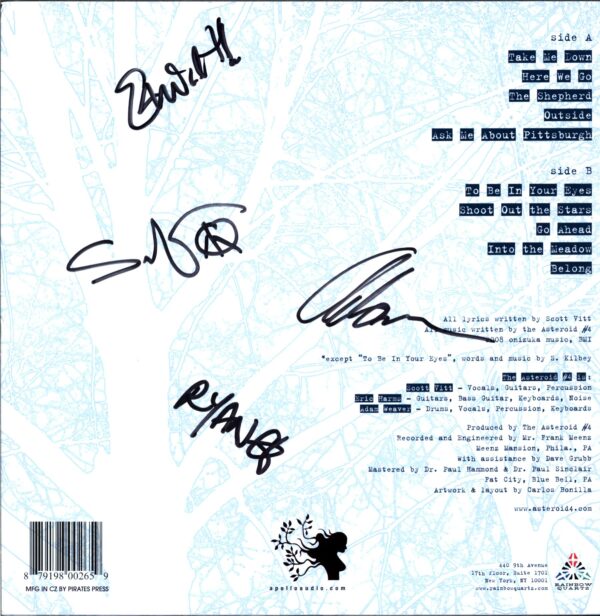 The Asteroid #4-An Amazing Dream signed white-LP Vinyl