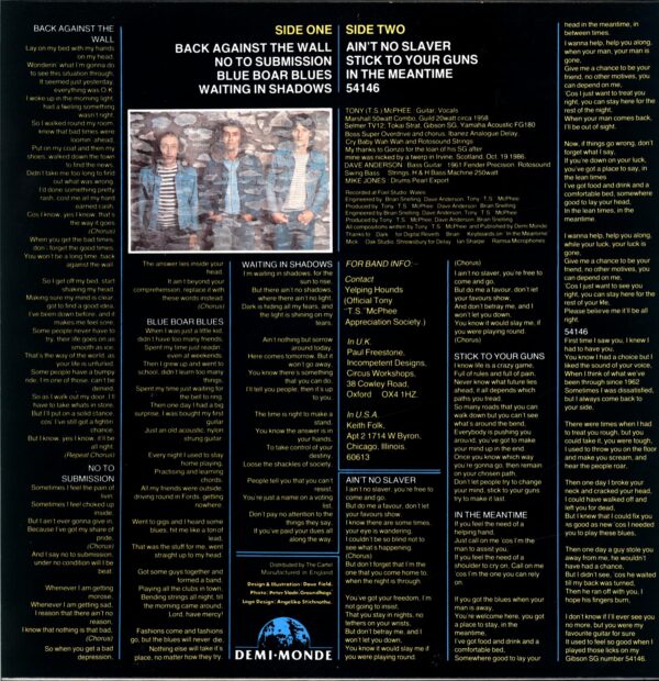 The Groundhogs-Back Against The Wall-LP Vinyl