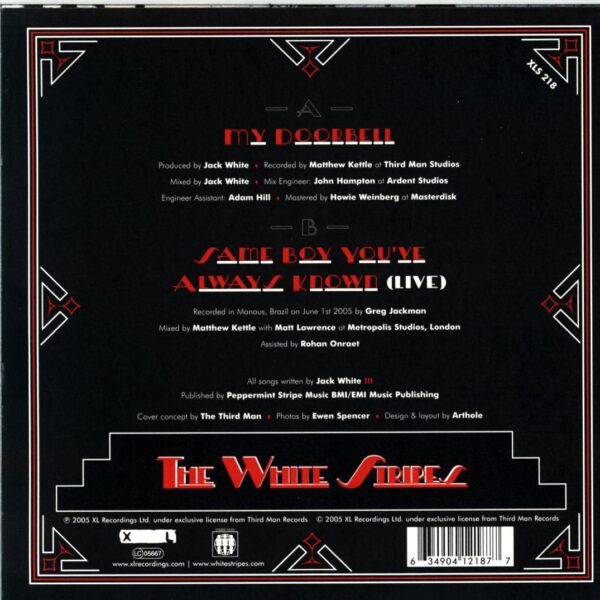 The White Stripes-My Doorbell-white 7 Vinyl