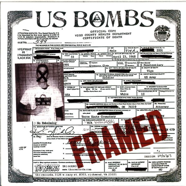 U.S. Bombs-Art Kills-blue 7 Vinyl