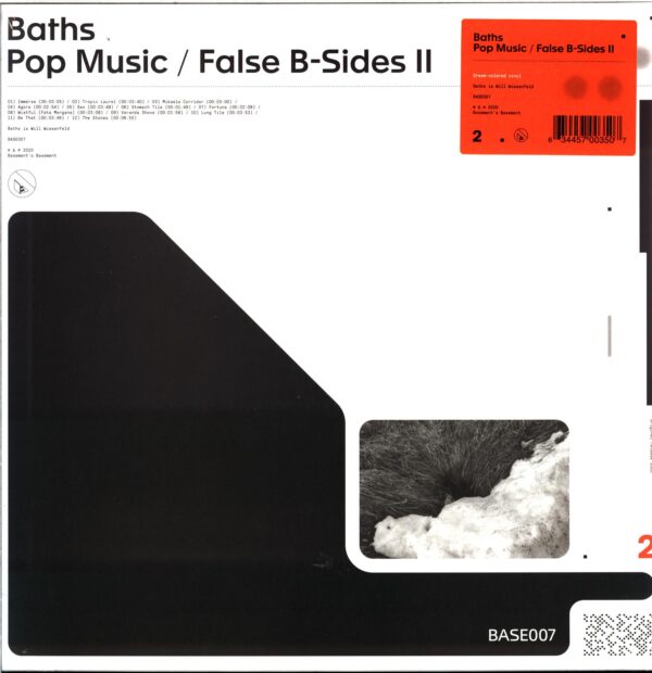 Baths-Pop Music False B-Sides II-cream LP Vinyl