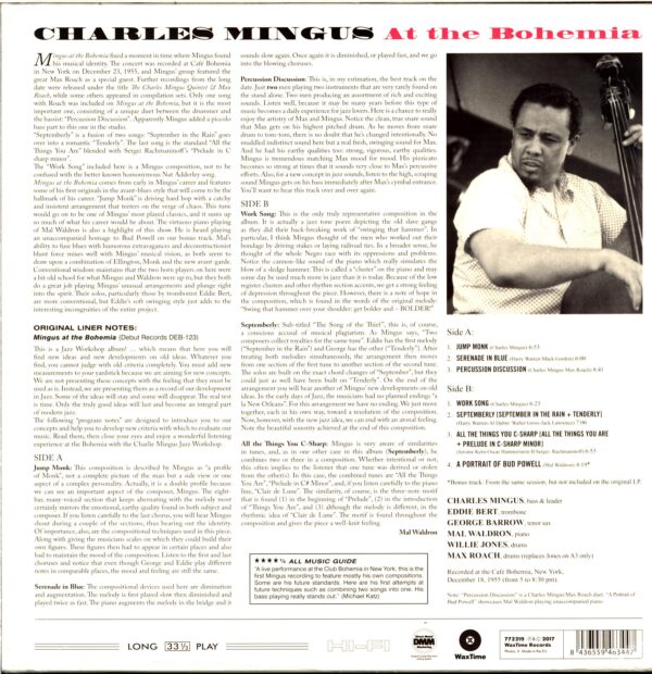 Charles Mingus-Mingus At The Bohemia-LP Vinyl
