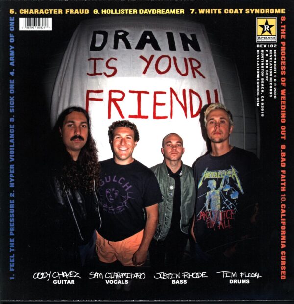 Drain-California Cursed pink green marble-LP Vinyl