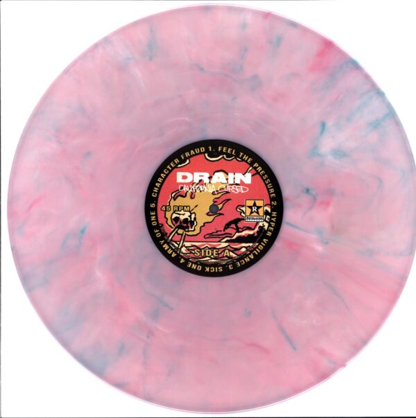 Drain-California Cursed pink green marble-LP Vinyl