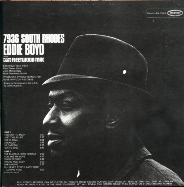 Eddie Boyd-7936 South Rhodes Reissue-LP Vinyl