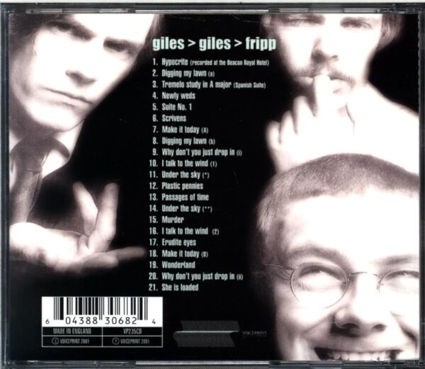 Giles Giles And Fripp-The Brondesbury Tapes (1968)-CD