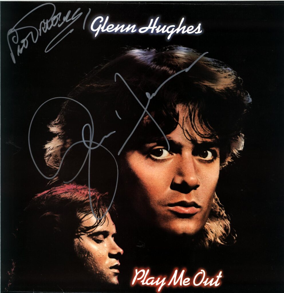 Glenn Hughes-Play Me Out-signed LP Vinyl