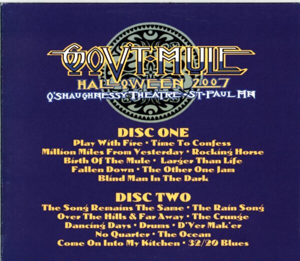 Gov't Mule-Holy Haunted House-CD