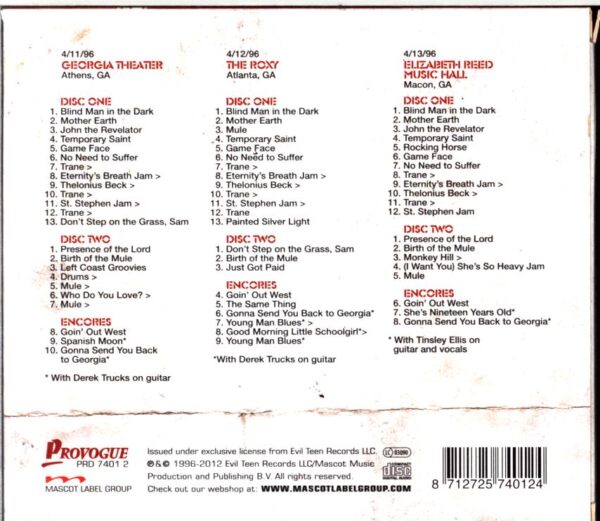Gov't Mule-The Georgia Bootleg Box-CD
